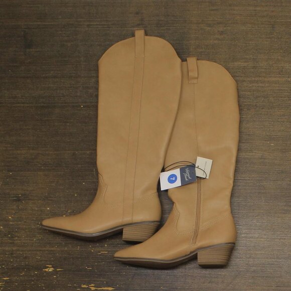 Universal Thread Womens Sommer Western Boots 87929896 Light Brown 7M - Picture 1 of 8